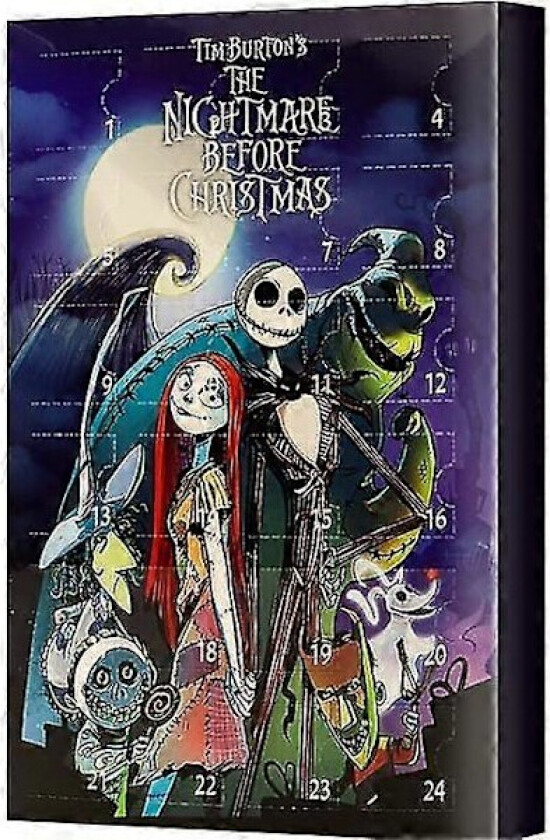 2025 Adventskalender 24 stk Halloween Nedtelling Blindboks