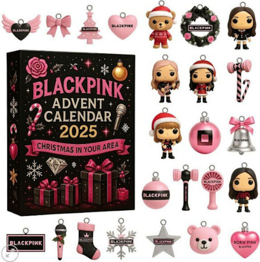 2025 Adventskalender Blindboks Juletrepynt Blackpink Akryl Anheng
