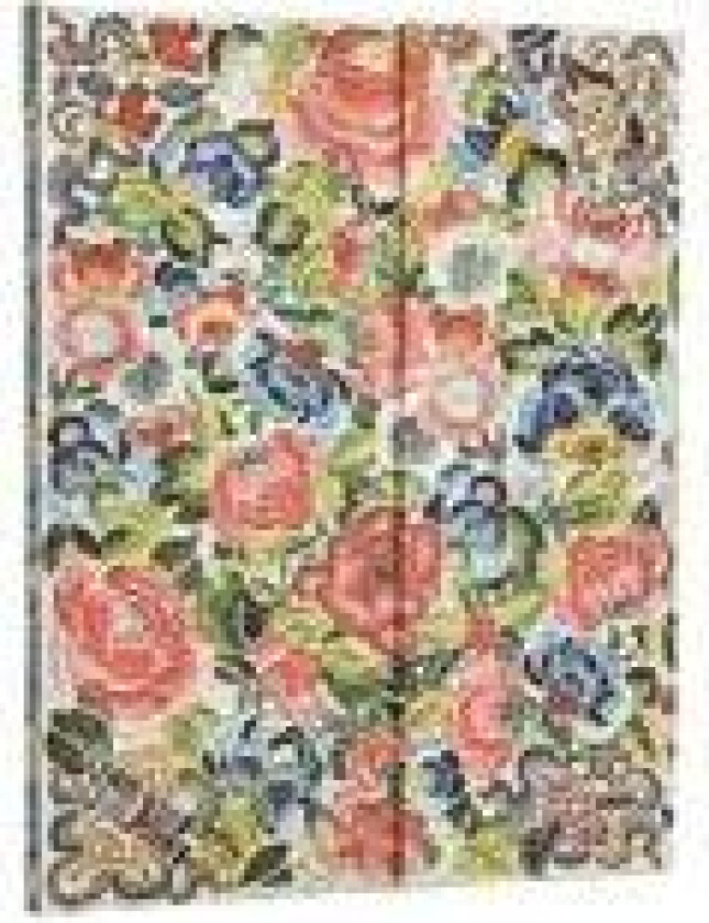 2026 Pear Garden (Peking Opera Embroidery) Ultra 12-month Vertical Hardcover Flexi Dayplanner 2026 (Wrap Closure)