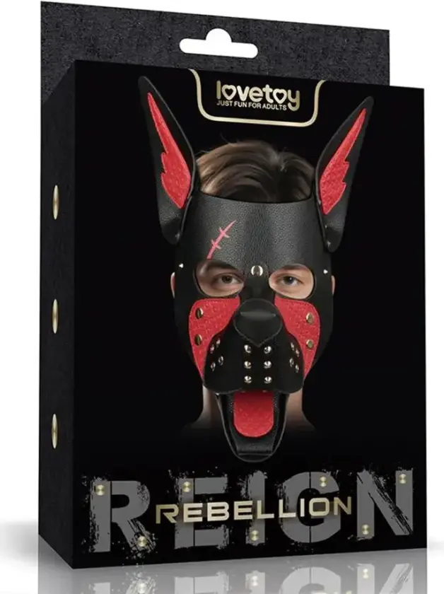 Rebellion Reign Scarred Alpha Pup Mask Red