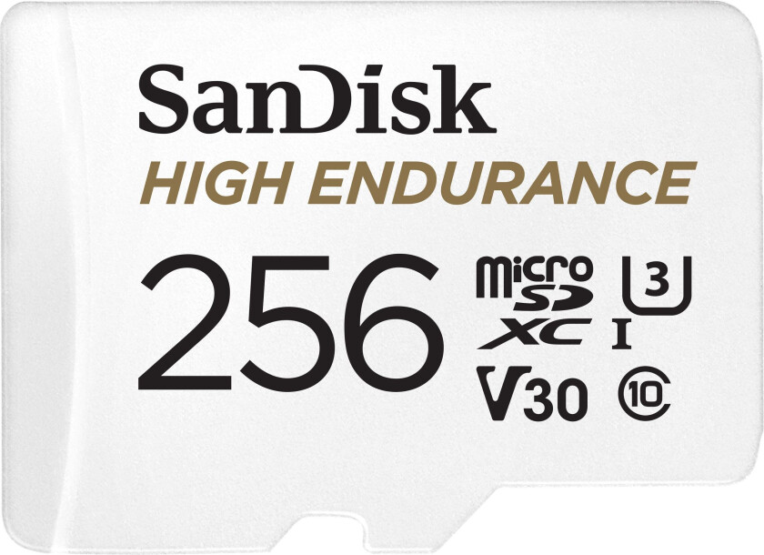 Bilde av Sandisk High Endurance 256gb Microsdxc Uhs-i Memory Card