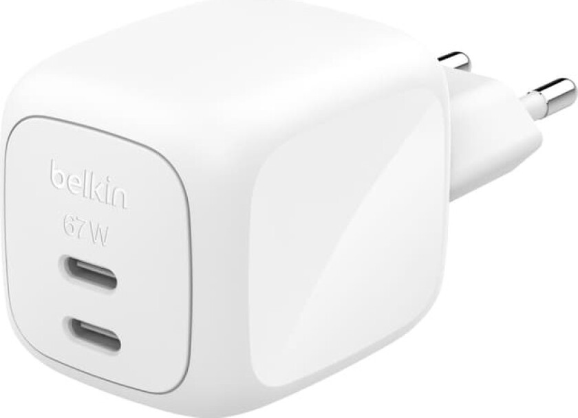 67W USB-C PD vegglader (hvit)
