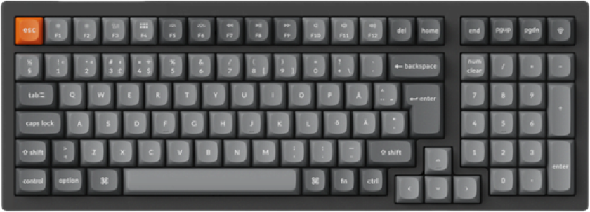 K4 MAX Wireless Tri-Mode - Super Brown - Gamingtastatur - Nordisk - Svart