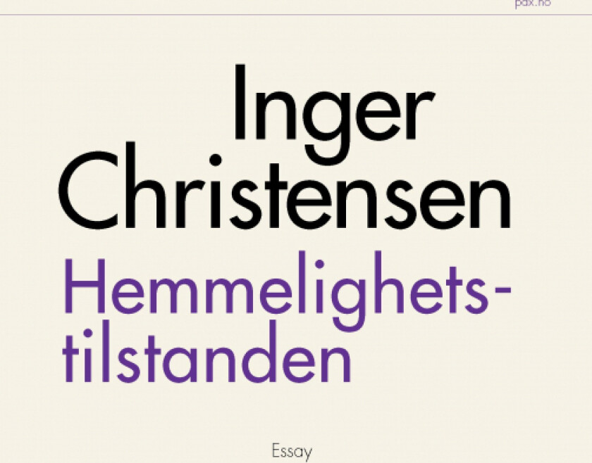 Hemmelighetstilstanden av Inger Christensen