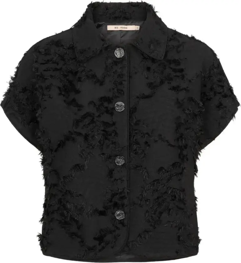 RUE de Femme, Dame, Bluser & Skjorter, Svart, L