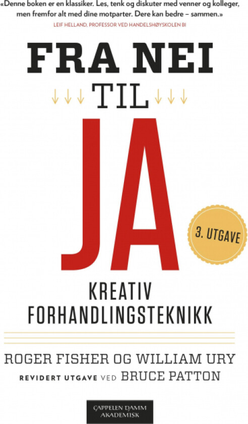 Fra nei til ja av Roger Fisher, Bruce Patton, William Ury