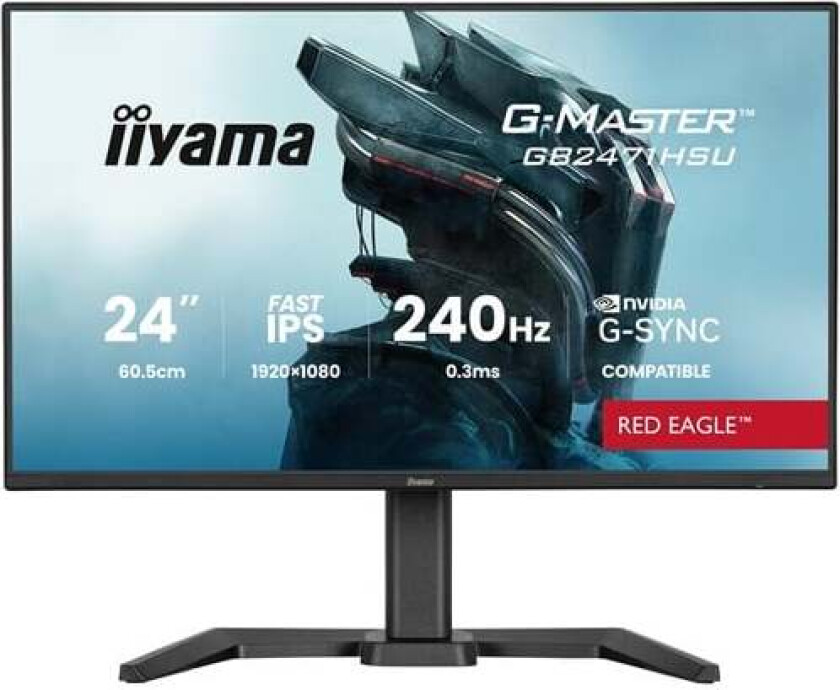 24" iiyama G-MASTER Red Eagle GB2471HSU-B1 - LED monitor - Full HD (1080p) - 24"