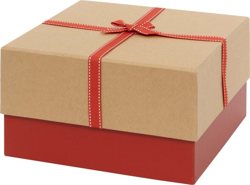 Gaveeske 10 Kraft og rød