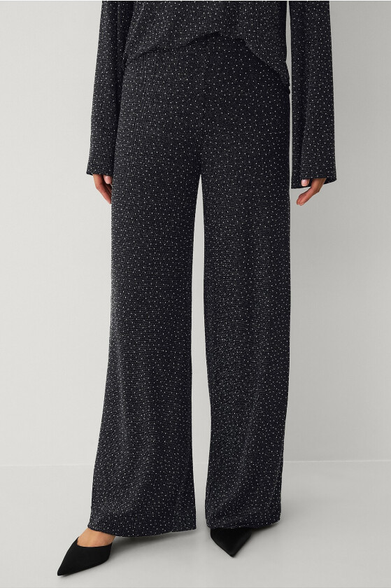 Brede buksebein - Svart