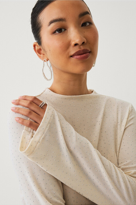 Topp med rhinstener - Natur