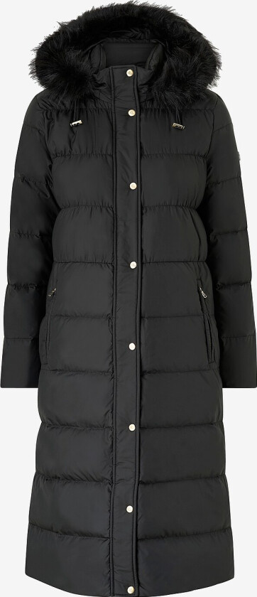 Dunfrakk Iridescent-down W FF Trim Hood - Svart