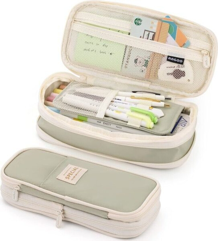 Penal med stor kapasitet, stort penal, penal for tenåringsjenter - Grønn