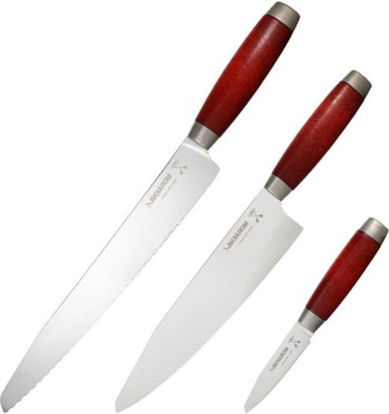 Classic 1891 knivsett 3 stk essential rød bjørk