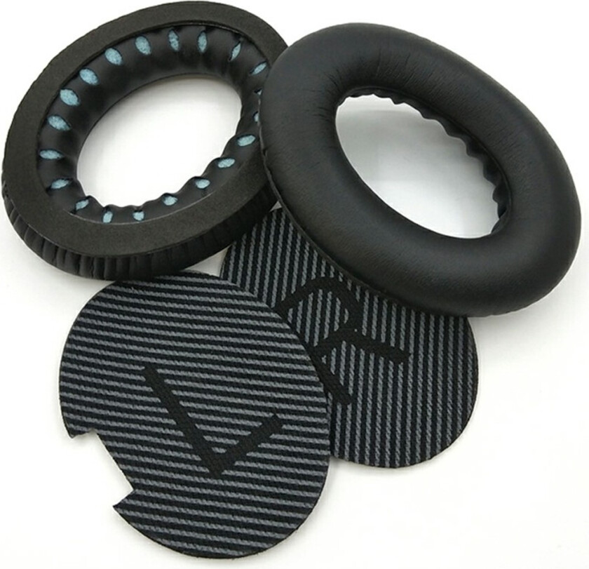 1Pair Replacement Ear Pads Bose QuietComfort 35 / 25 / 15 / 2 / AE2 Headphones Earpads Cushions - Black+Black