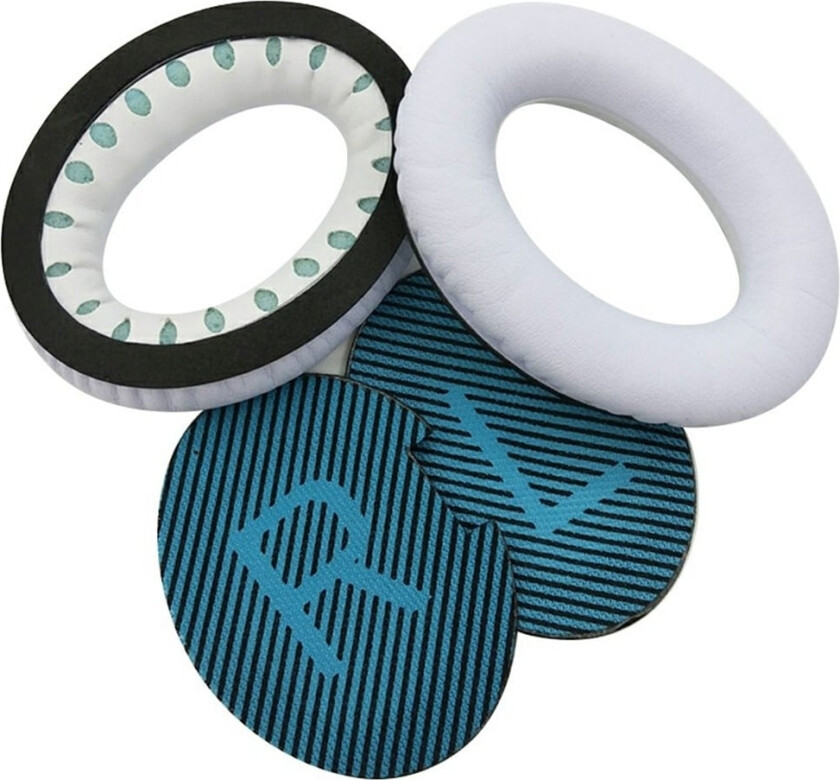 1Pair Replacement Ear Pads Bose QuietComfort 35 / 25 / 15 / 2 / AE2 Headphones Earpads Cushions - White+Blue
