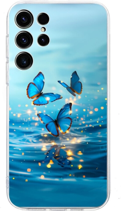 Vibe Samsung Galaxy S24 Ultra deksel - Blå Sommerfugl