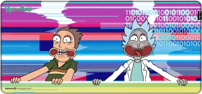 Fs Holding Ricky Og Morty - Glitched - Gaming Musematte - Xl