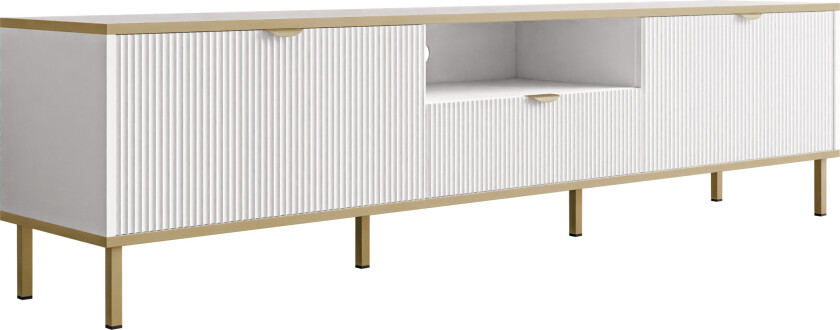 Salmor TV-benk 181 cm - Hvit