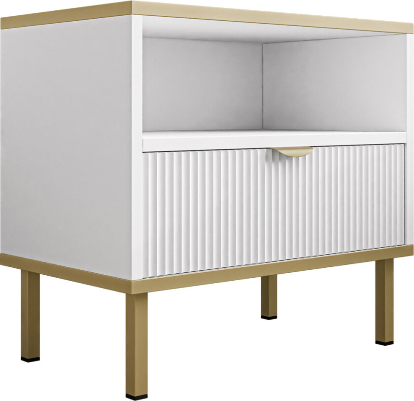 Salmor Nattbord 50 cm - Hvit