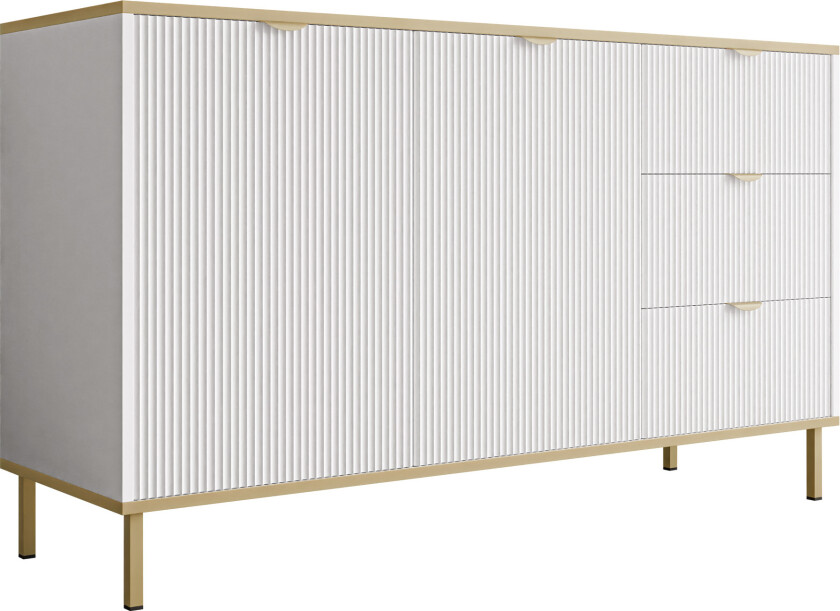 Salmor Skjenk 135x42 cm - Hvit