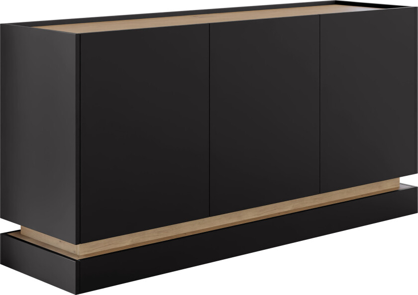 Zelric Skjenk 160x37 cm - Svart