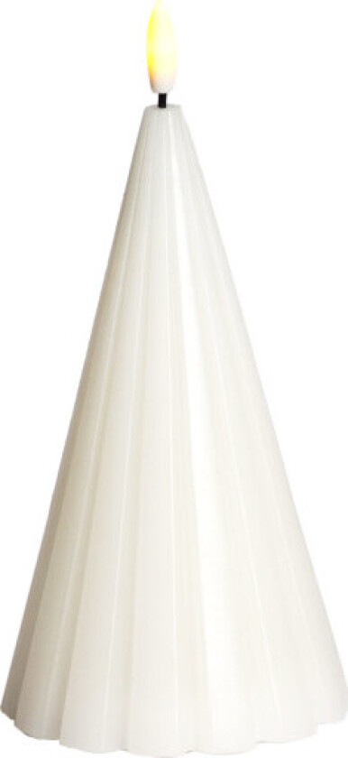 Laura LED blokklys, batteri, hvit, H20 cm