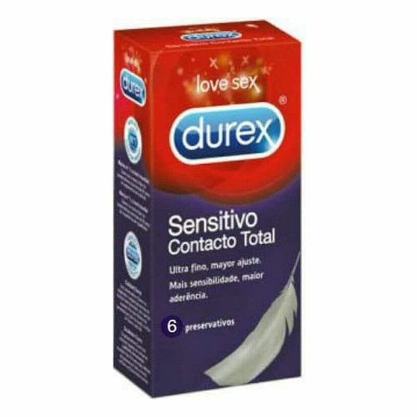 Kondomer Durex Sensitivo Contacto Total 6 Deler 1 Deler