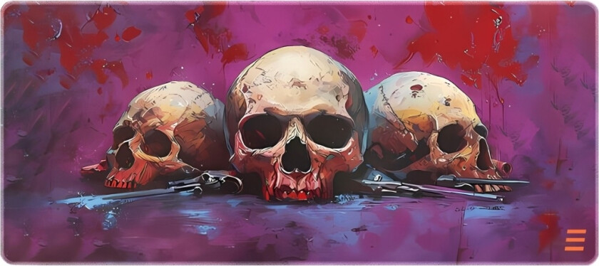 Quest gamingmusematte hodeskalle, XXL