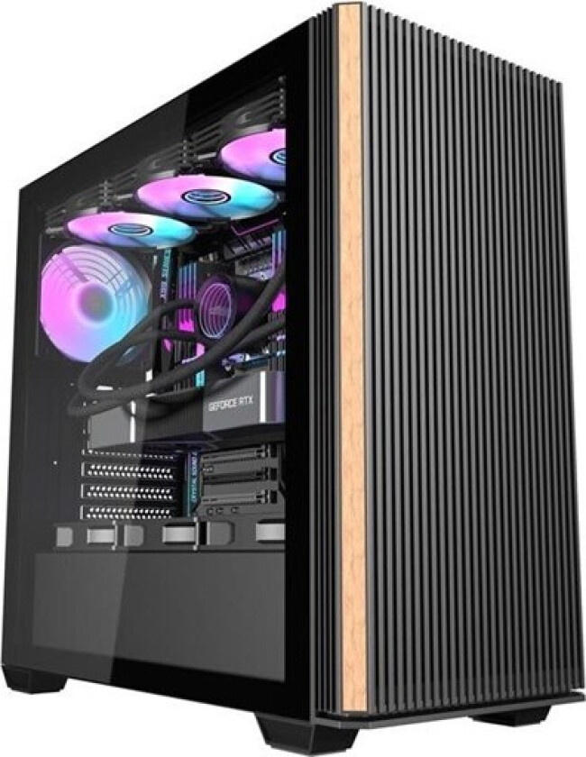 DS900WS Computer Case + 4?Fans - Kabinett - Svart