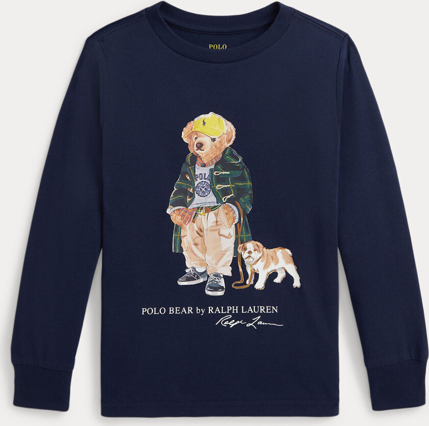 Polo Bear Langermet T-skjorte Bear Refined Navy Bear Refined Navy 124-134cm Marineblå 124-134 cm mann