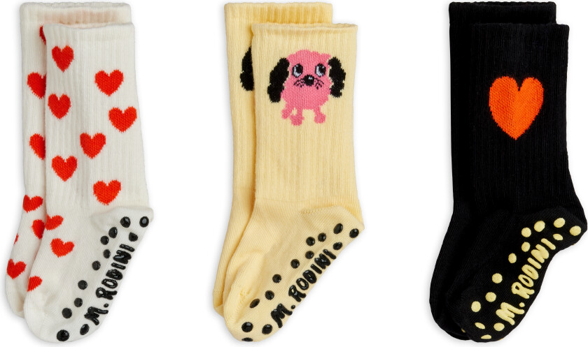 Doggie 3-pakning Med Sklisikre Sokker Multi Multi 20-23 EU Hvit 20-23 EU kvinne