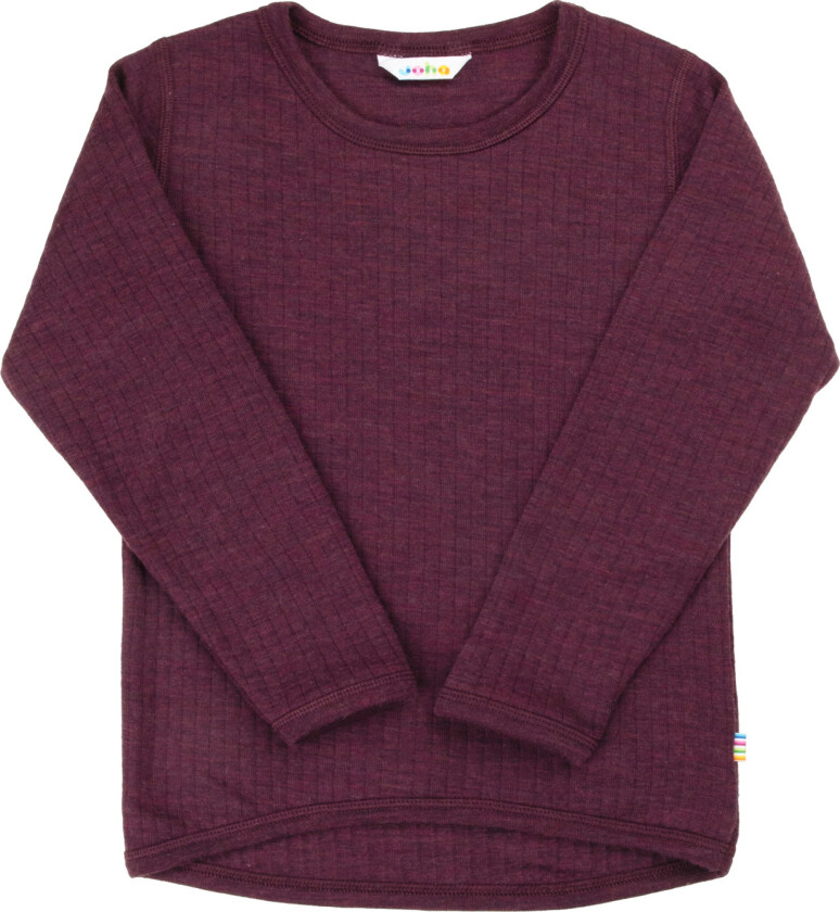 Langermet Skjorte I Ull Plum Plum-70 cm Lilla 70 cm unisex