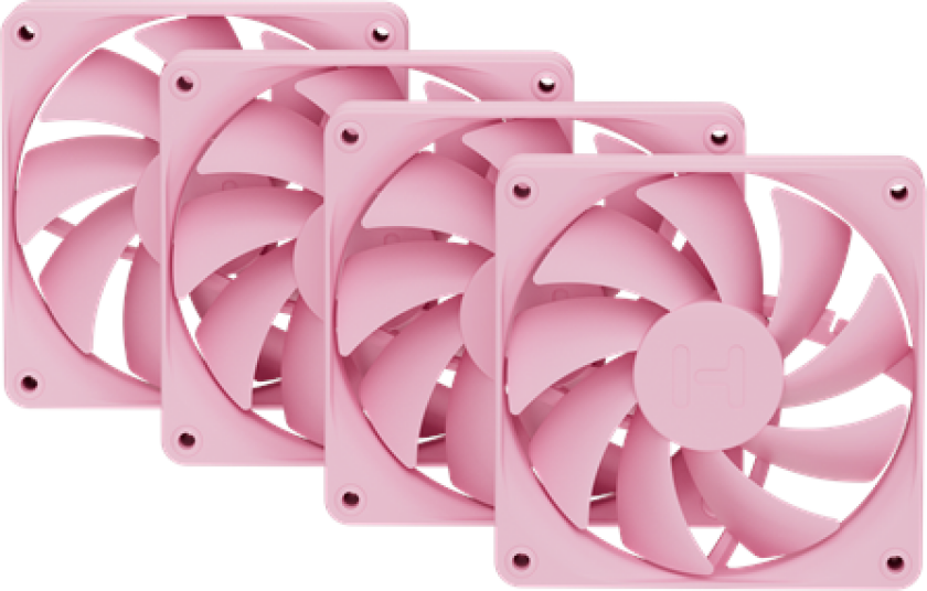 FA12 FAN - (Strawberry Milk / Pink) 4-pack - Kabinettvifte - 120mm - Rosa - 28 dBA