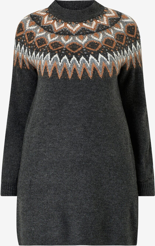 Kjole mOlivia L/S Abk Dress - Grå