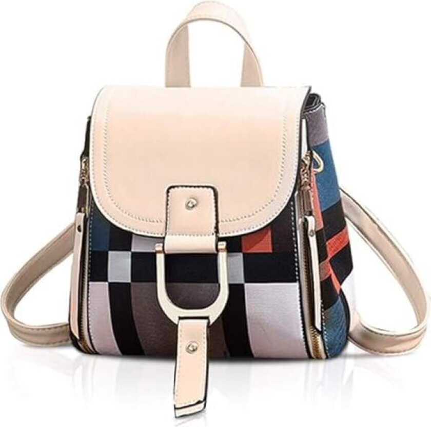 Dame Ryggsekk Liten Ryggsekk Crossbody Veske Håndvesker Ryggsekk for Damer Lær Ryggsekk Skulderveske