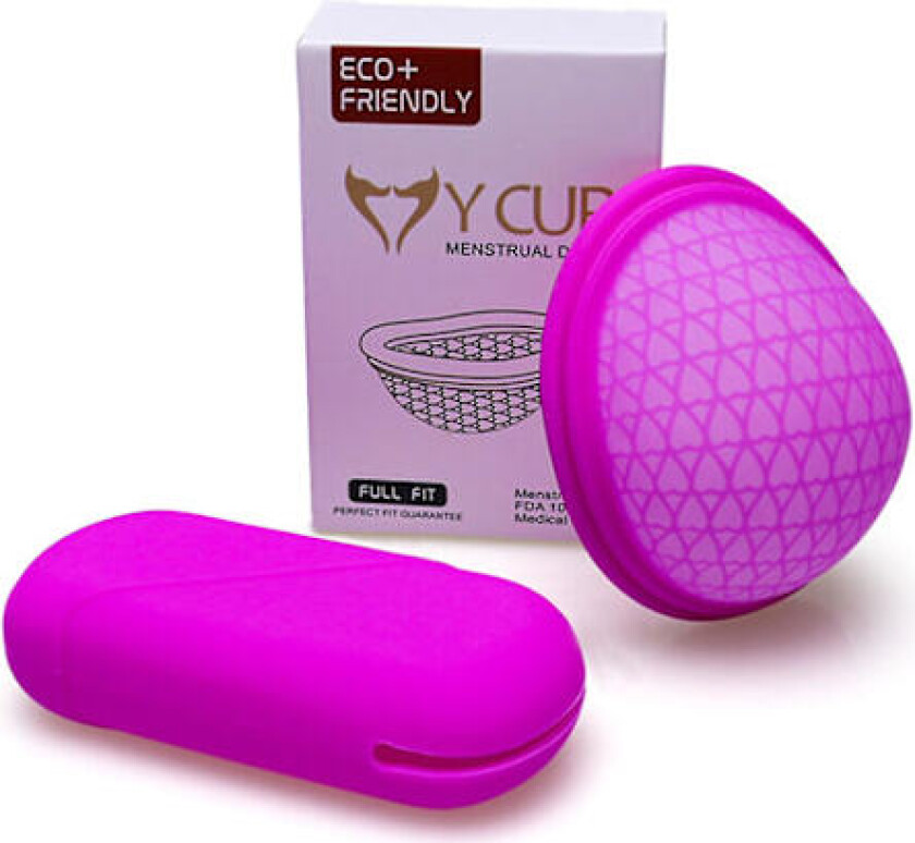 Elastisk menstruasjonsdisk for kvinner, lekkasjesikker menskopp i silikon, 100% ny, lilla Purple