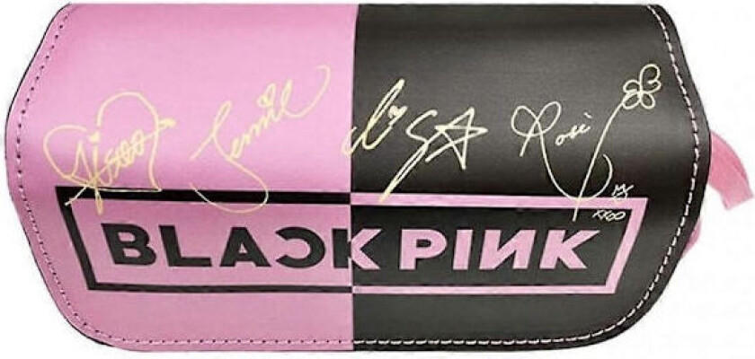 Blackpink - Penal med stor kapasitet, Canvas Penal med glidelås for studenter, Kosmetisk veske, Penneholder, Skoleutstyr, Blackpink