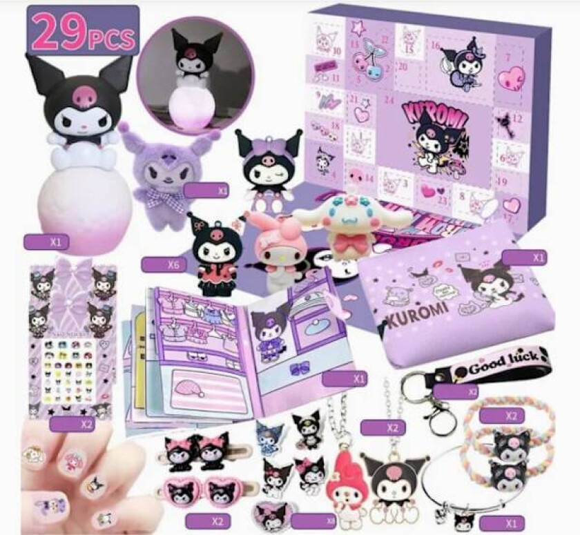 Kuromi Julekalender: 24 dager med Kawaii-godteri og overraskelser