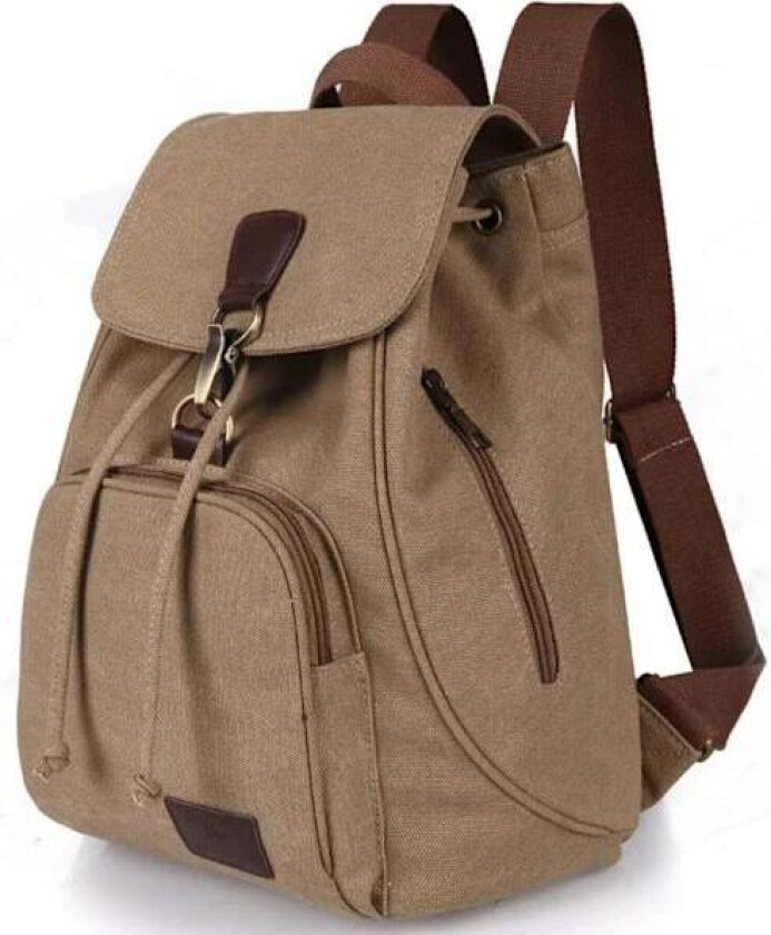 Dame Jenter Vintage Snøring Ryggsekk Liten Canvas Mote Ryggsekk Allsidig Hverdags Skoleveske Reiseveske