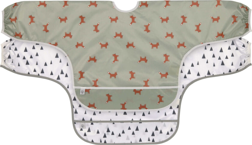 Bilde av Little Forest Smekke med ermer 6+mnd, Grønn - 2-pakning