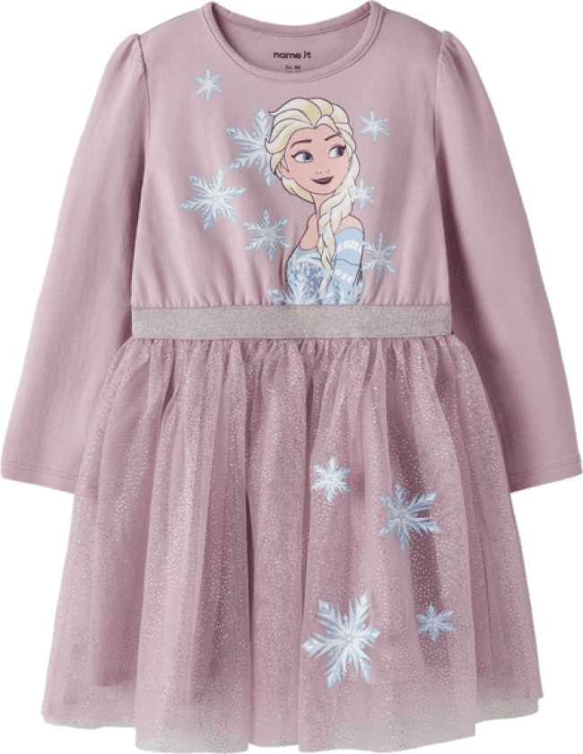 Name It Nmfosimi Frozen kjole til småbarn, Keepsake Lilac