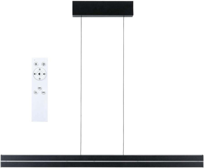 Raiko takpendel 19/6W 2700-6500 Kelvin RGB med fjernkontroll - Svart