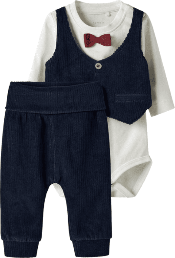 Name It Nbmronny bukse og body-sett, Navy Blazer