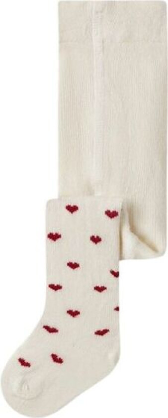 Strømpebukse med Hjerter Baby Reba Turtledove/ Red