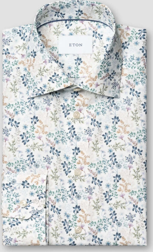 SLIM FLORAL TWILL SHIRT, 41