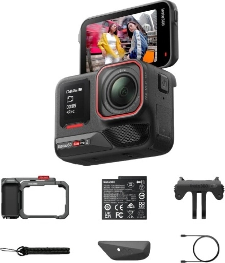 Ace Pro 2 actionkamera enkelt batteri Xplorer Bundle, Slate Gray
