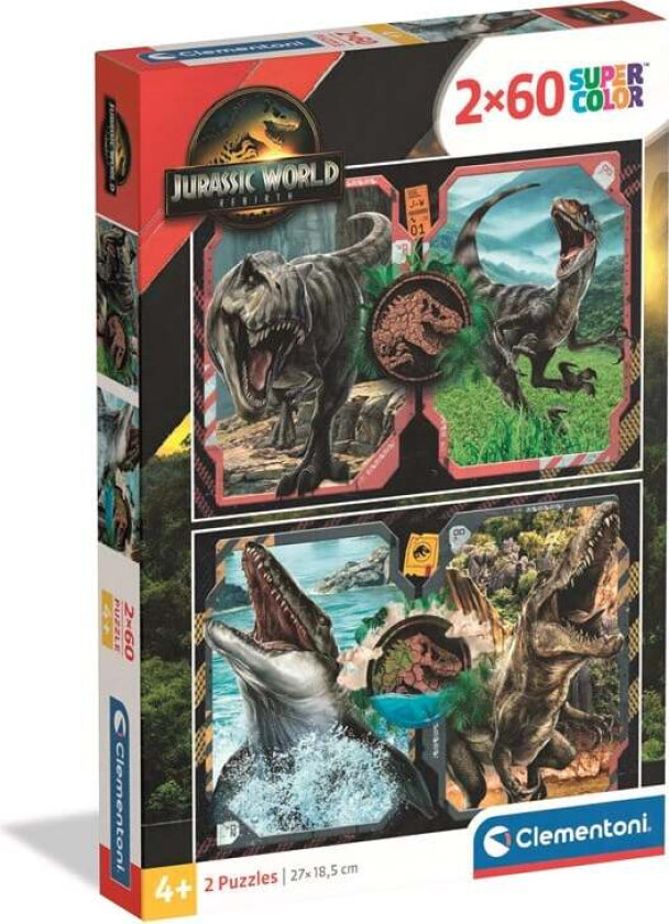 Puzzle Jurassic World 2x60pcs. Gulv