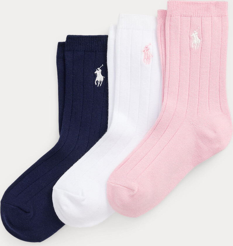 Classic 3-pakning Med Ribbede Sokker Multi Multi 28-31 EU Rosa 28-31 EU kvinne