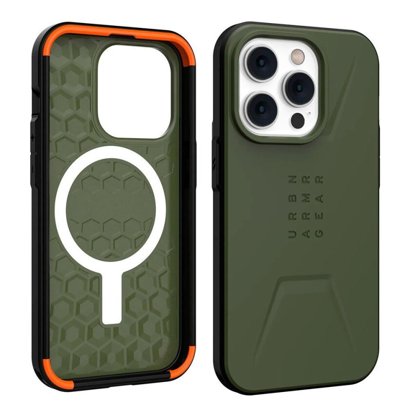iPhone 14 Pro CIVILIAN Series Bagside Deksel - MagSafe-kompatibel - Olive