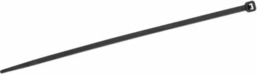 Strips 100 stk 140x3.2mm / Svart